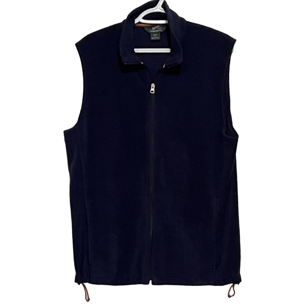 Woolrich Men's Deep Indigo Blue‎ Fleece Vest Zip Up Size Large